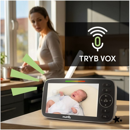 Mobili auklė NannyEye Complex LCD 5.0 HD