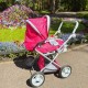 Lėlių vežimėlis Woopie Royal, rožinis 4in1