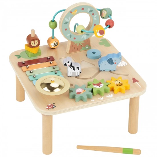 Medinis sensorinis stalas 5in1 Woopie Green