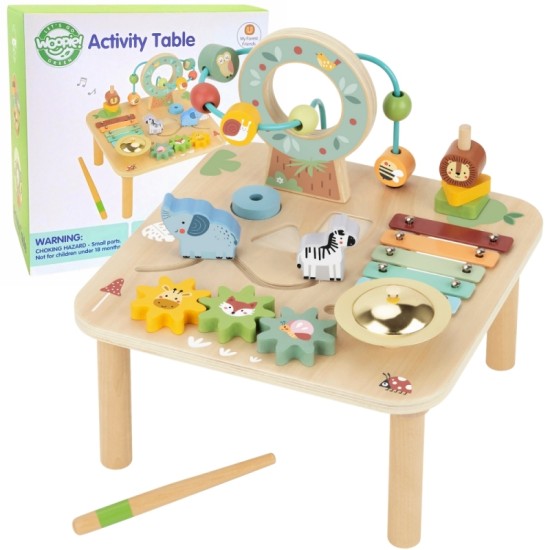 Medinis sensorinis stalas 5in1 Woopie Green