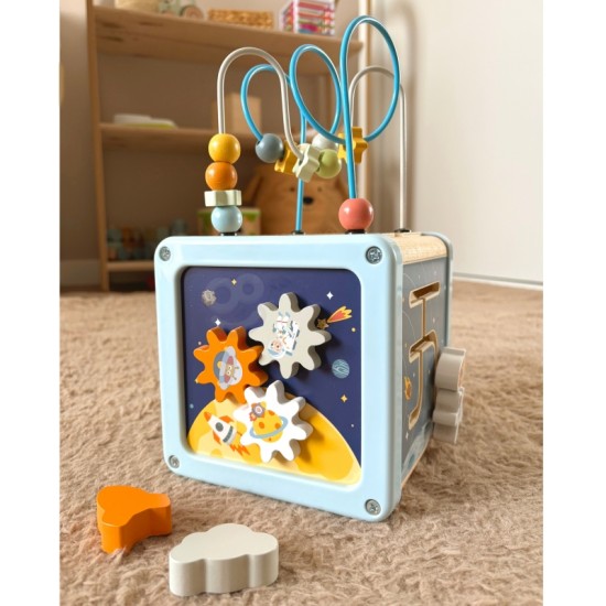 Medinis veiklos kubas TOOKY TOY Cosmos