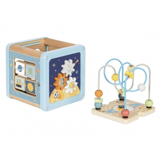 Medinis veiklos kubas TOOKY TOY Cosmos