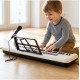 Vaikiškas pianinas 61 klavišų su mikrofonu, USB, LED