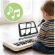 Vaikiškas pianinas 61 klavišų su mikrofonu, USB, LED