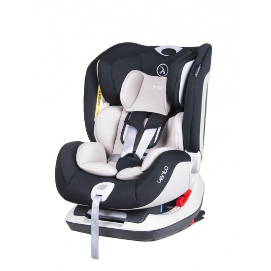 Automobilinė kėdutė COLETTO VENTO ISOFIX juoda 0-25 kg.