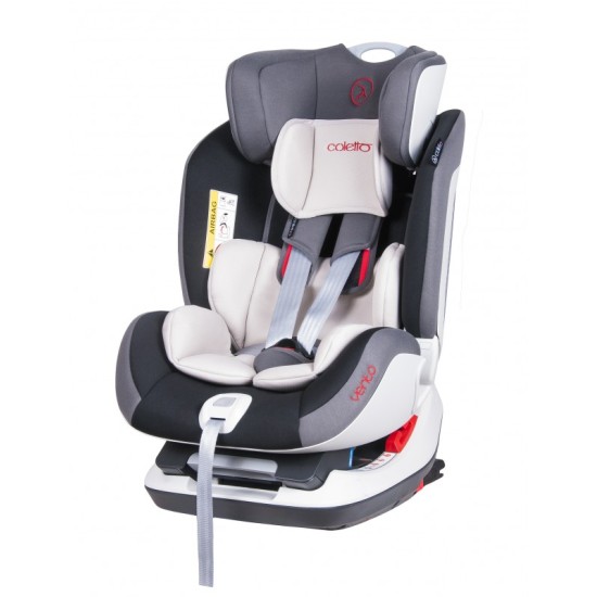 Automobilinė kėdutė COLETTO VENTO ISOFIX raudona 0-25 kg.