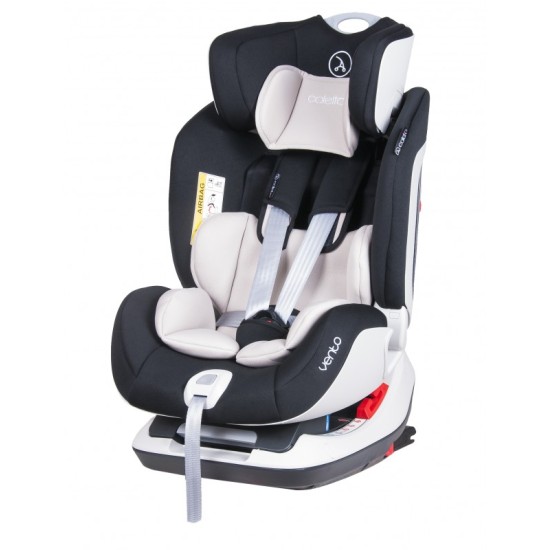 Automobilinė kėdutė COLETTO VENTO ISOFIX raudona 0-25 kg.
