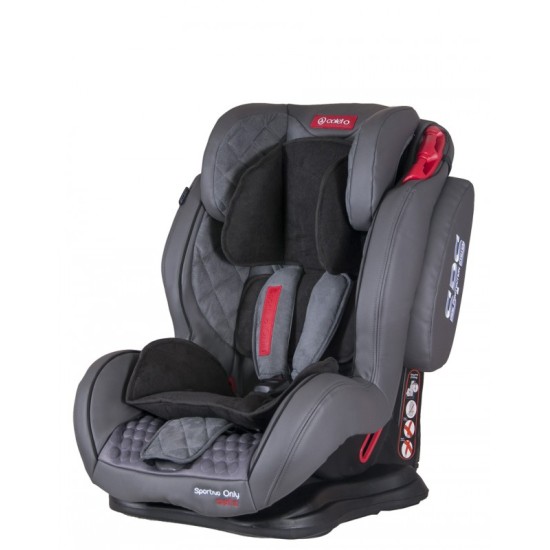 Automobilinė kėdutė COLETTO SPORTIVO ONLY pilka 9-36 Kg.