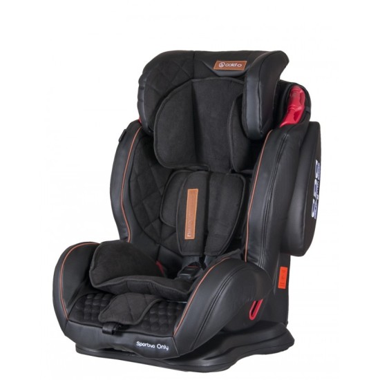 Automobilinė kėdutė COLETTO SPORTIVO ONLY juoda 9-36 Kg.
