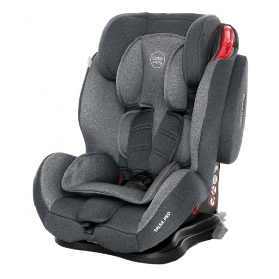 Automobilinė Kėdutė Coto Baby Salsa Pro Isofix Grey Melange 9-36 Kg