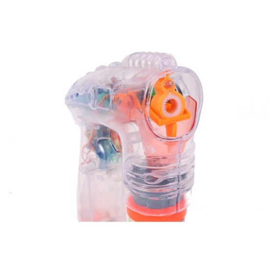 Automatinis muilo burbulų šautuvas Bubble Gum grojantis su švieselėmis wow