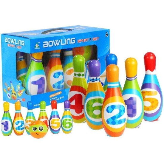 Boulingo rinkinys 6 kėgliai + kamuolys