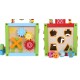 Ergoterapinis medinis lavinamasis kubas - labirintas ECO TOYS 5in1