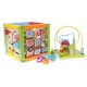 Ergoterapinis medinis lavinamasis kubas - labirintas ECO TOYS 5in1