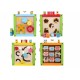 Ergoterapinis medinis lavinamasis kubas - labirintas ECO TOYS 5in1