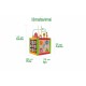 Ergoterapinis medinis lavinamasis kubas - labirintas ECO TOYS 5in1