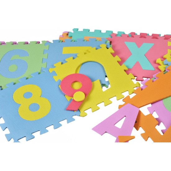 Minkštas EVA Edukacinis Kilimėlis - Dėlionė (puzzle) 36 dalys  29cmX29cm