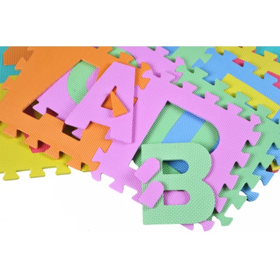 Minkštas EVA Edukacinis Kilimėlis - Dėlionė (puzzle) 36 dalys  14 cmX14cm.