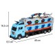 Automobilių lenktynių trasa su sunkvežimiu - 210 cm, 8 elementai