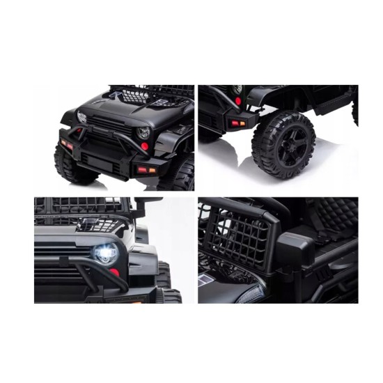 Elektromobilis vaikams Jeep Dark night, juodas