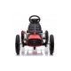 Go-kart Buggy pripučiami ratai, raudona