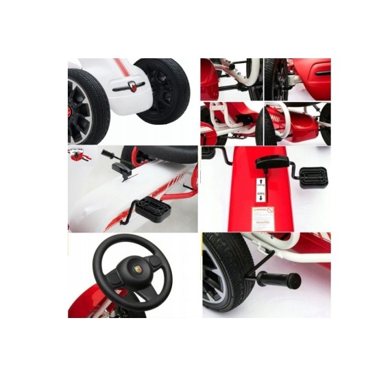 Minamas kartingas Hecht Abarth, baltas
