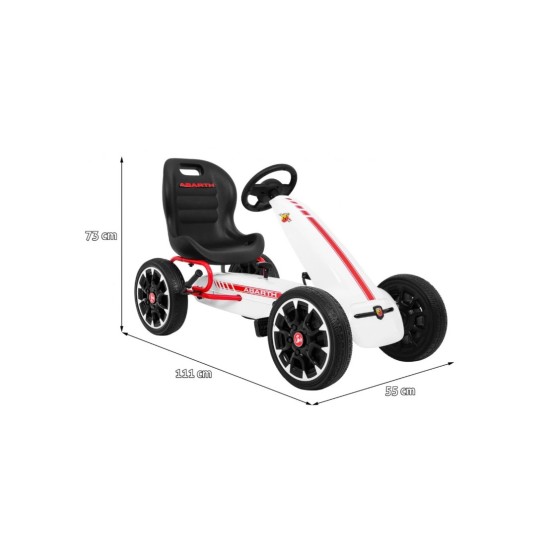 Minamas kartingas Hecht Abarth, baltas
