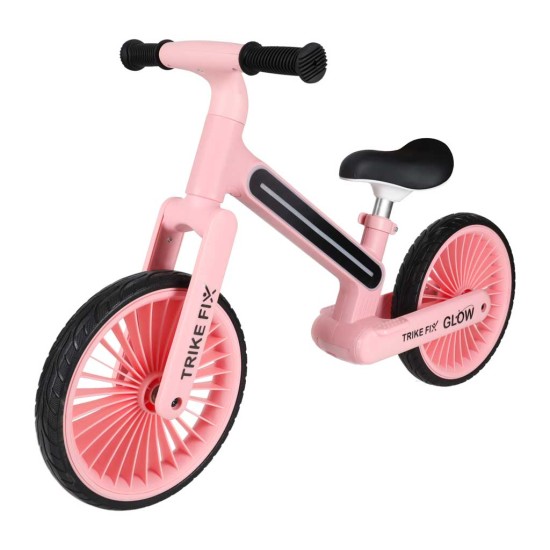 Balansinis dviratis trike švytėjimas lengvas LED, rožinis