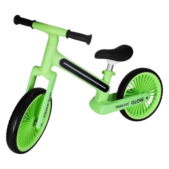 Balansinis dviratis trike švytėjimas lengvas LED, žalias