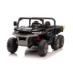 Dvivietis vaikiškas elektromobilis Farmer Truck, juodas 4x4 300 W