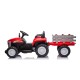 Elektrinis traktorius New Holland su priekaba, raudonas