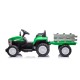 Elektrinis traktorius New Holland su priekaba, žalias