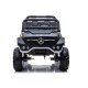 Dvivietis elektromobilis vaikams Lean Cars Mercedes Unimog 4x4, juodas
