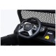 Dvivietis elektromobilis vaikams Lean Cars Mercedes Unimog 4x4, juodas