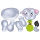 Kūrybinis mozaikinis zoologijos sodas lagamine, 198 detalių 3D dėlionė, kaladėlės, atsuktuvas, konstruktorius