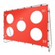 Vaikiški futbolo treniruočių vartai 2in1 + tikslus kilimėlis 215 x 153 x 76 cm