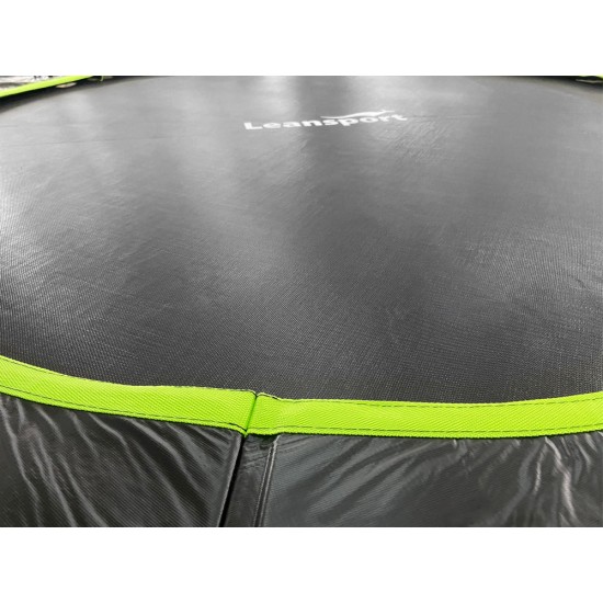 Batutas 12" 366 cm skersmens, su apsauginiu tinkleliu ir kopėčiomis "LEAN Sport Max"