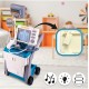 Gydytojos rinkinys su vežimėliu "Medical Cart", blue