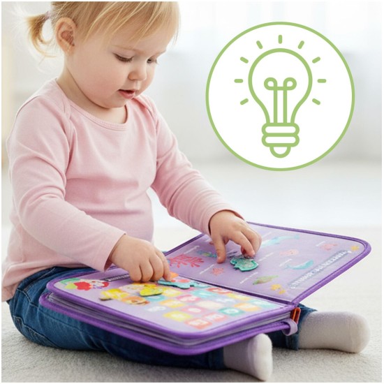 Montessori manipuliacinė lavinamoji veiklos knyga - lagaminas 3D