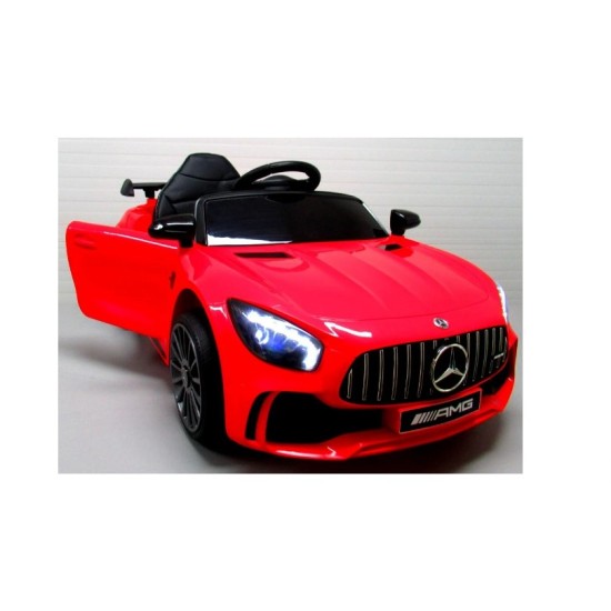 Vienvietis elektromobilis vaikams Mercedes AMG GT R, raudonas