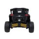 Vienvietis vaikiškas elektromobilis Can-Am Maverick ATV, geltonas – 24V, 4 varikliai, 800W geltonas