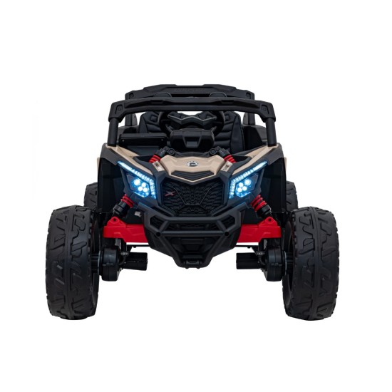 Vienvietis vaikiškas elektromobilis Can-Am Maverick ATV, 800w, 4x4, juodas