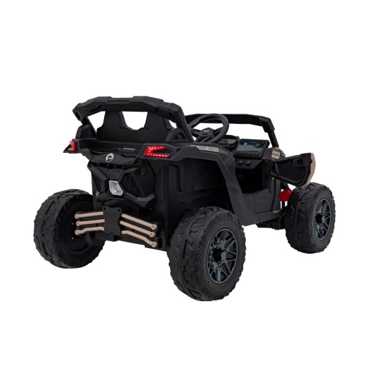Vienvietis vaikiškas elektromobilis Can-Am Maverick ATV, 800w, 4x4, juodas