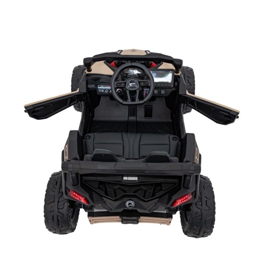 Vienvietis vaikiškas elektromobilis Can-Am Maverick ATV, 800w, 4x4, juodas