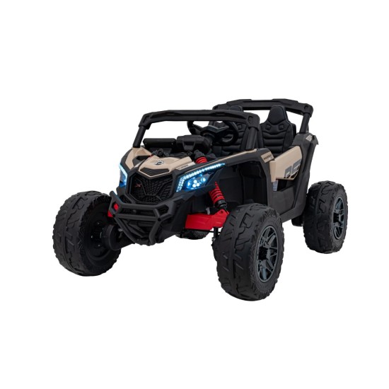 Vienvietis vaikiškas elektromobilis Can-Am Maverick ATV, 800w, 4x4, juodas