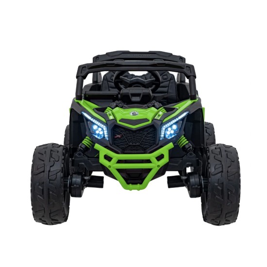 Vienvietis vaikiškas elektromobilis Can-Am Maverick ATV, 800w, 4x4, žalias