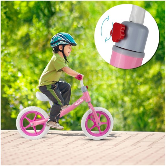 Balansinis dviratukas Malplay 12" Eva,  Pink