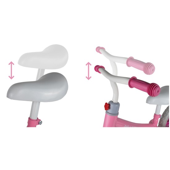 Balansinis dviratukas Malplay 12" Eva,  Pink