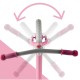 Balansinis dviratukas Malplay 12" Eva,  Pink