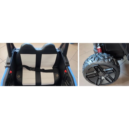 Dvivietis elektromobilis NEL900 PILOT Buggy Racing 4x4, Blue
